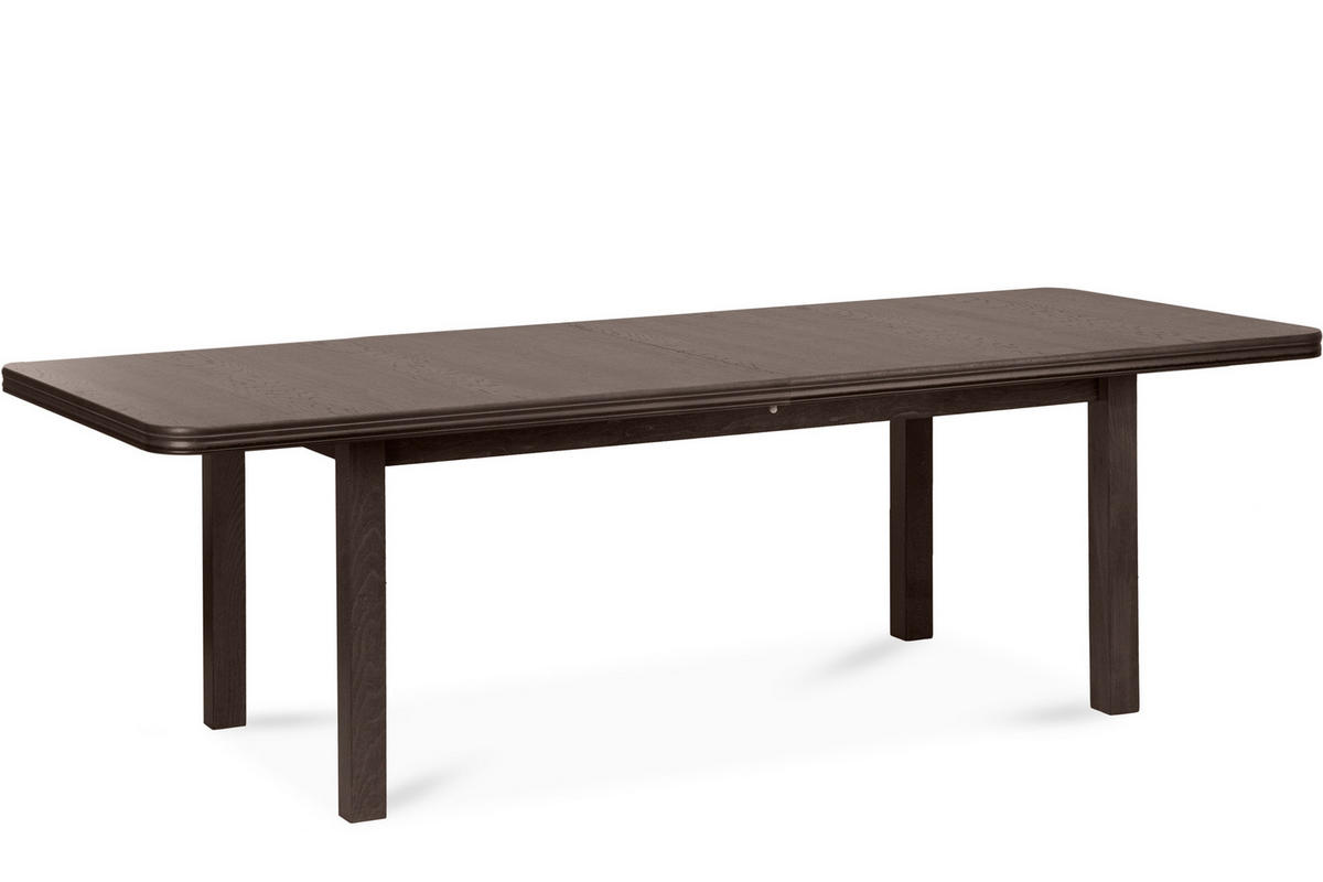 ESSTISCH COSPE ausziehbar bis 300cm, Walnuss dunkel - Walnussfarben, Holz (200/77/100cm) - KONSIMO®