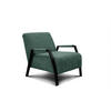 SESSEL KOBE, smaragdgrün - Smaragdgrün/Schwarz, Holz/Textil (72/76/90cm) - Courtois Laville