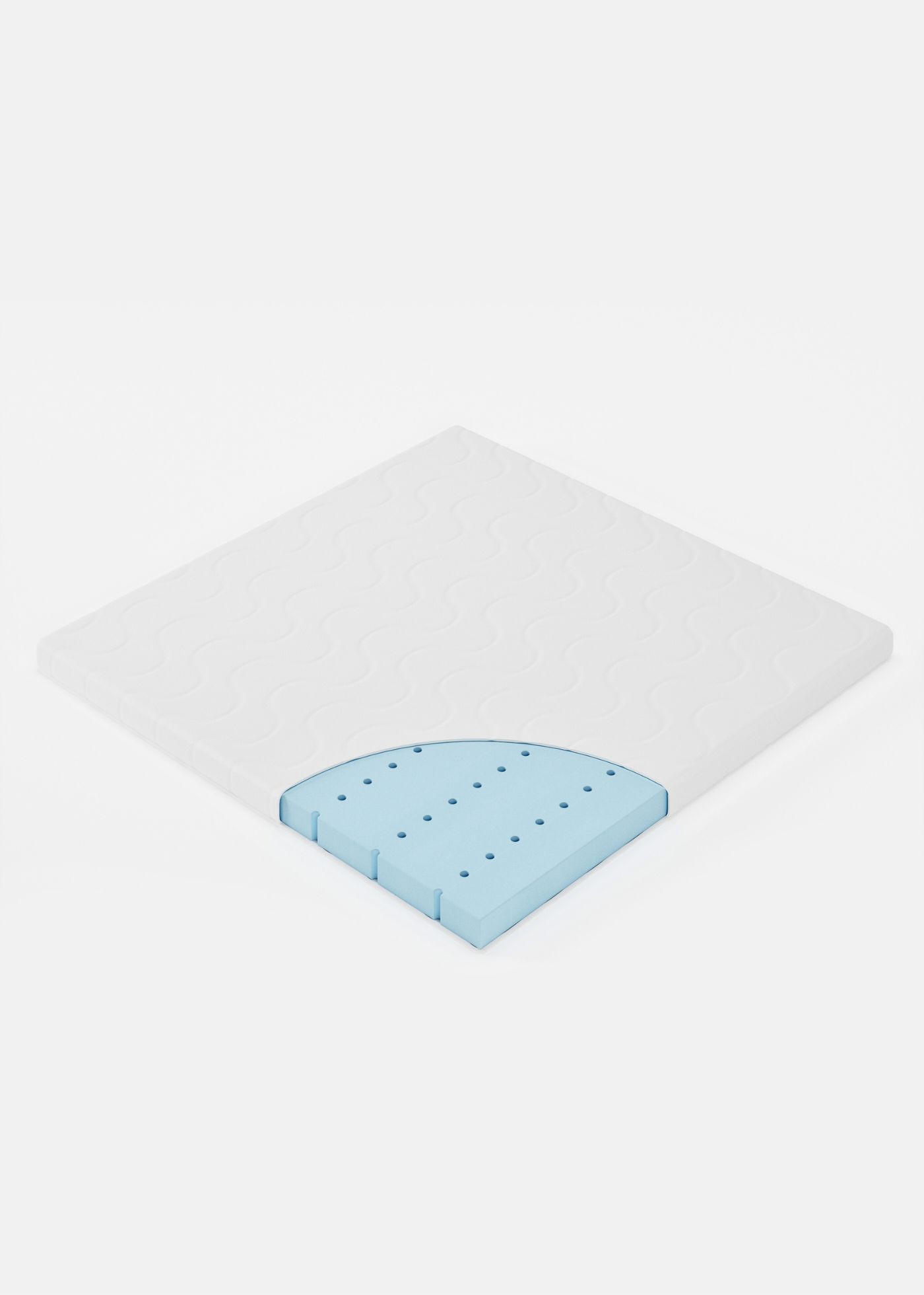 BABYMATRATZE für Laufgitter 100x100 cm, CLOUD Air - Weiß, Textil (98/98cm) - Sämann – make a difference.