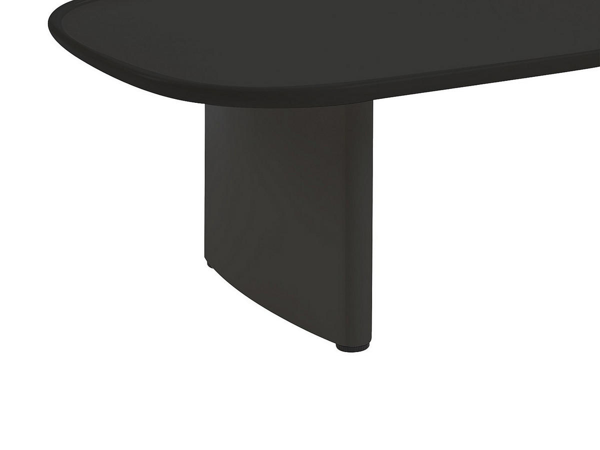 COUCHTISCH - MDF & Acryl - Schwarz & Transparent- RASIA - Schwarz, Holz (120/60/35cm) - Pascal Morabito