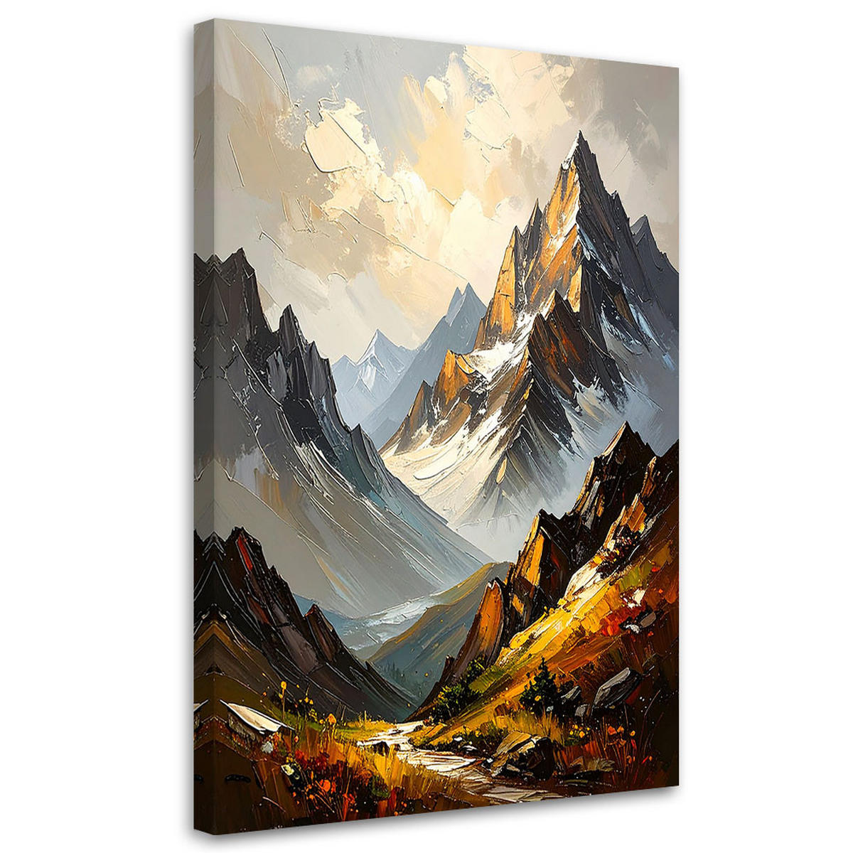 LEINWANDBILD Landschaften 60x90cm - Grau, Textil (60/90cm) - Feeby