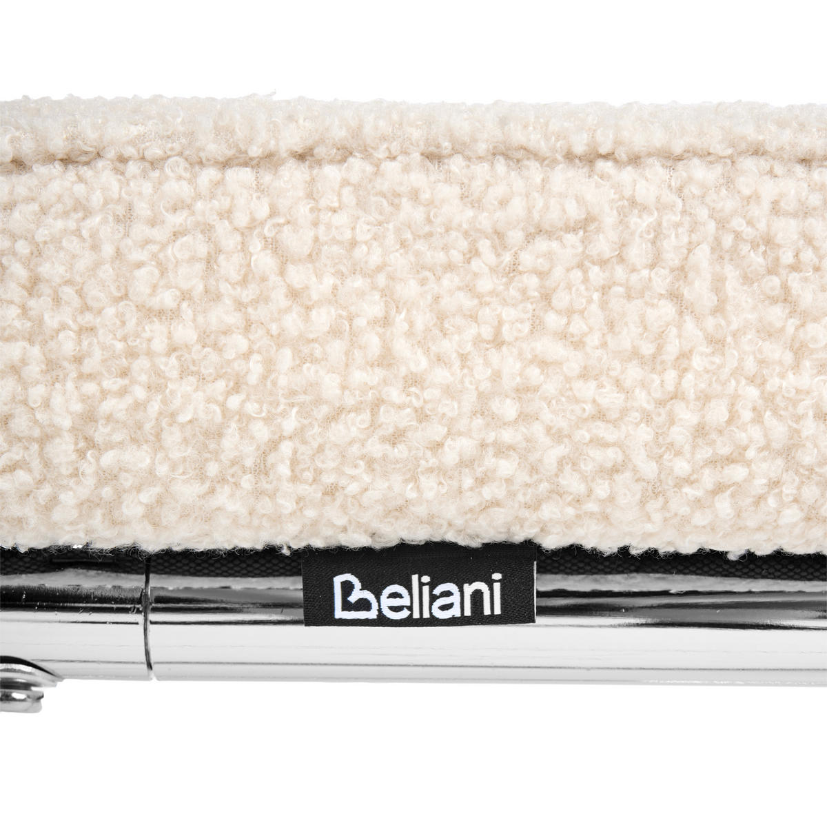 ESSZIMMERSTUHL 2er-Set Bouclé Hellbeige Irwin - Beige, Textil (50/85/53cm) - Beliani