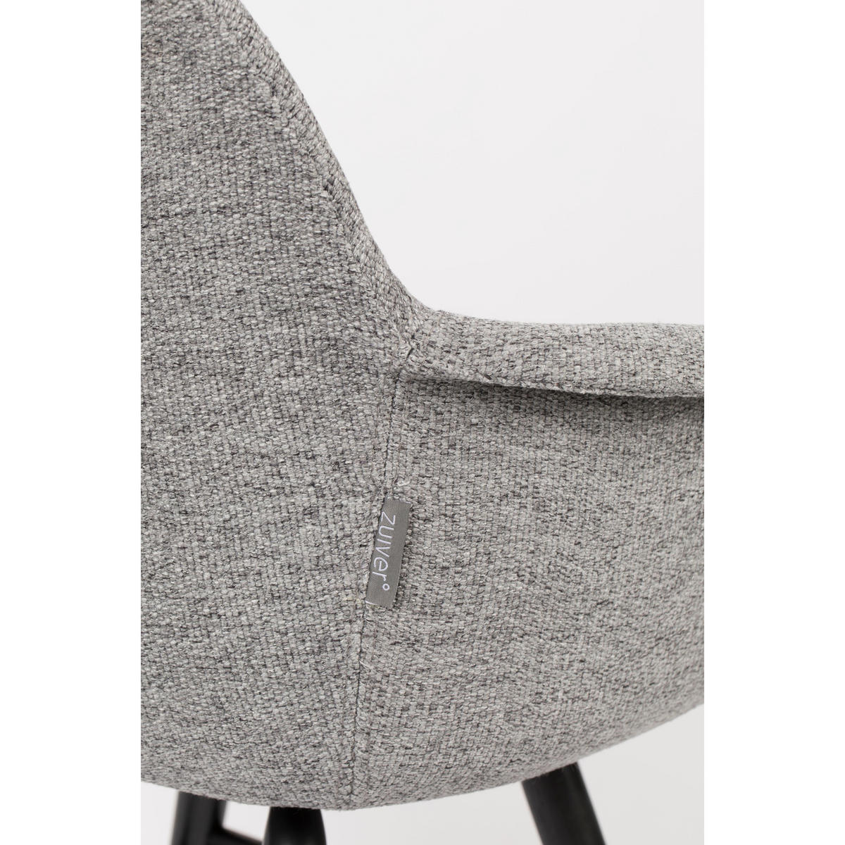 ESSZIMMERSTUHL Albert Kuip Soft Armlehne Hellgrau - 2 er Set - Grau, Textil (59/81.5/55cm) - Zuiver