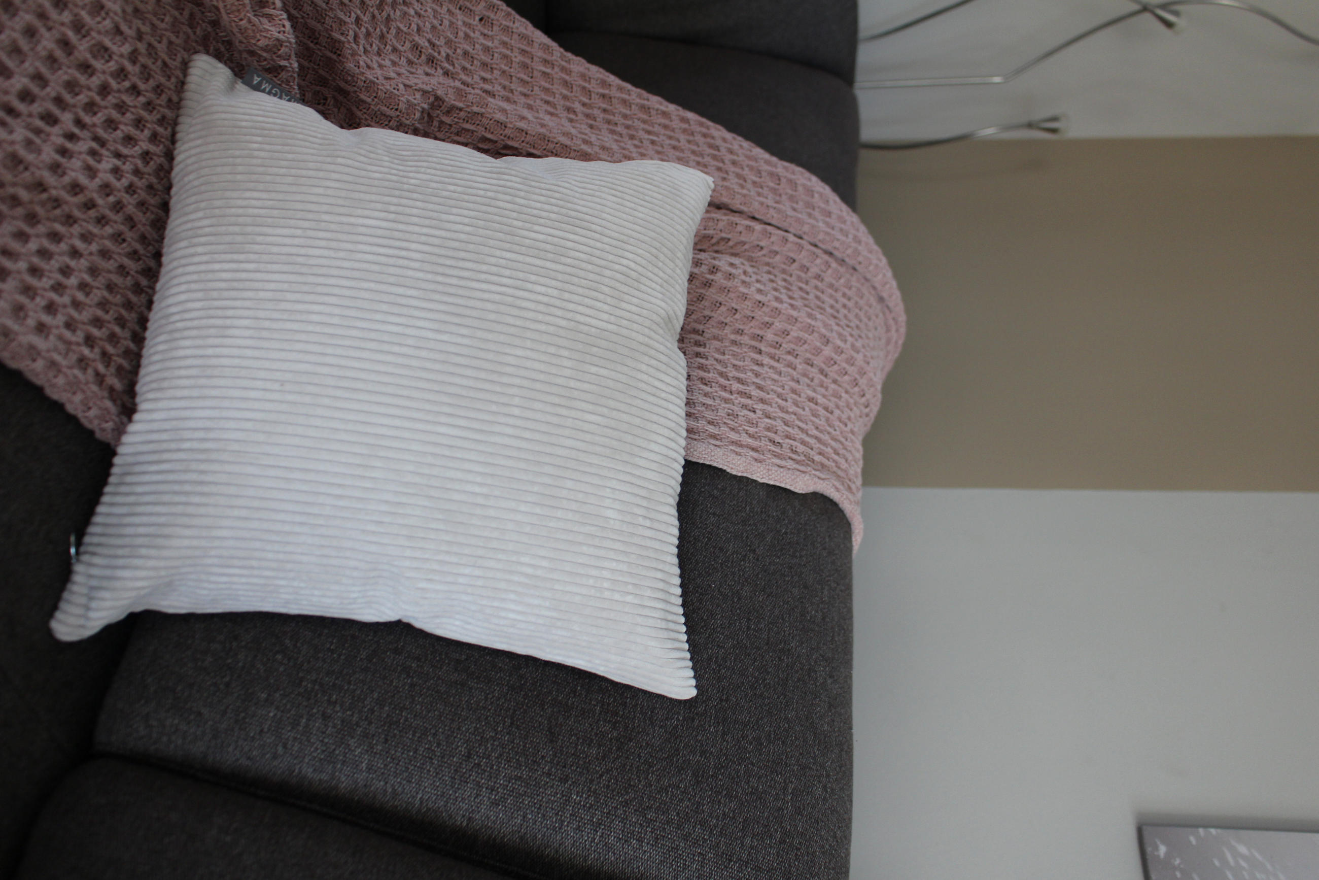 KISSENHÜLLE Inga Cord Look natur - Beige, Textil (40/40cm) - Magma Heimtexx