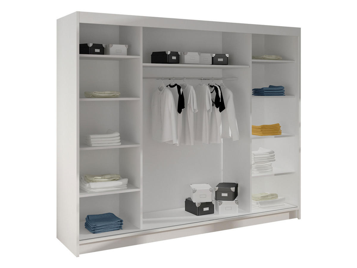 SCHWEBETÜRENSCHRANK Derby I - Multicolor, Holzwerkstoff/Metall (200/215/58cm) - MIRJAN24
