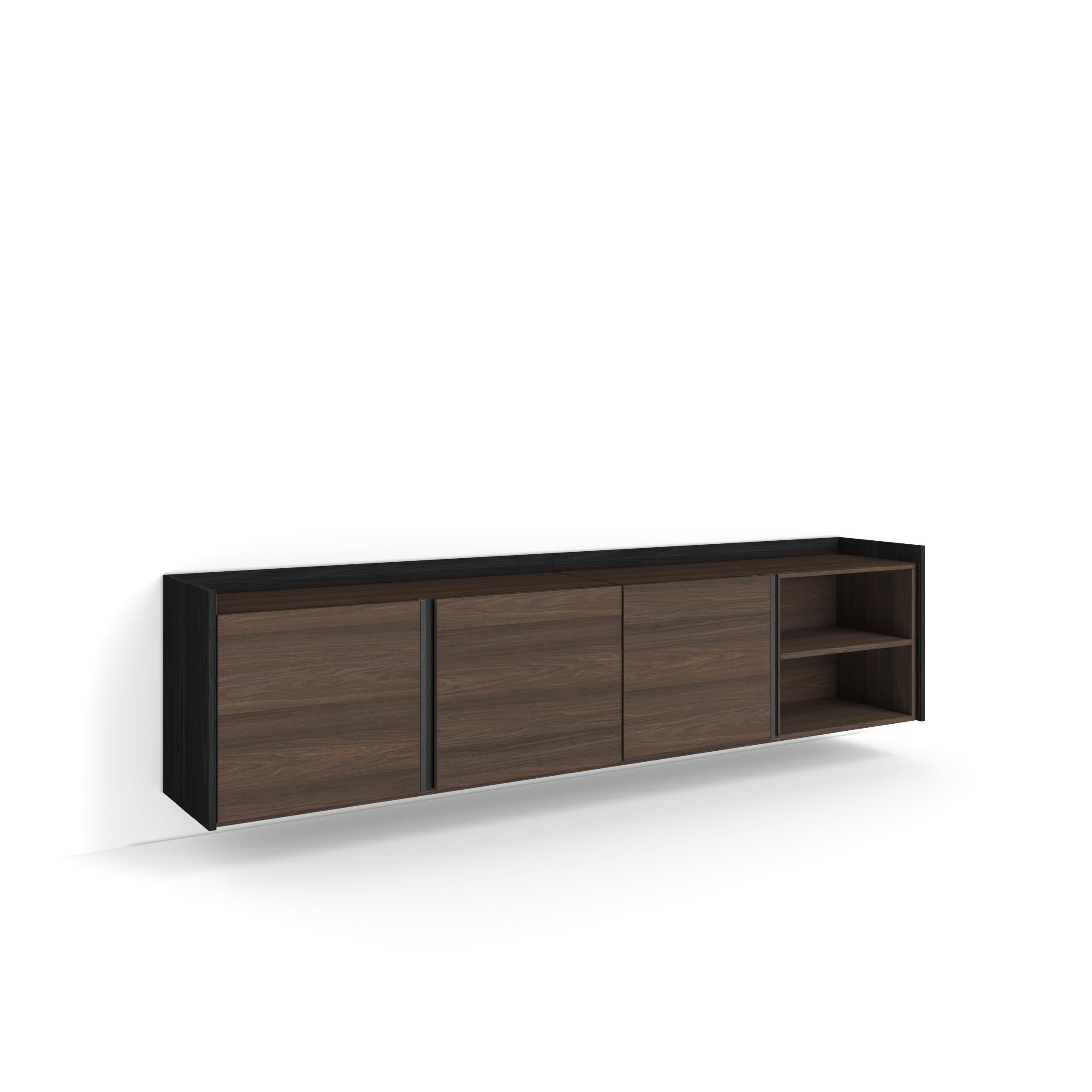 Skraut Home Lowboard, Dunkelbraun 207x50x35 cm