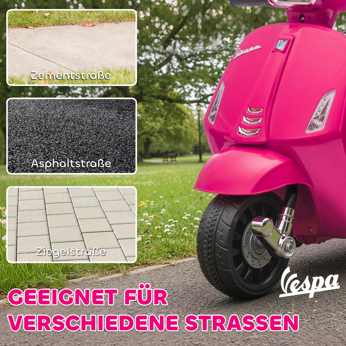 FAHRZEUGE zum Draufsitzen Rosa 71.0/37.0/52.0cm - Rosa, Kunststoff (71/37/52cm)