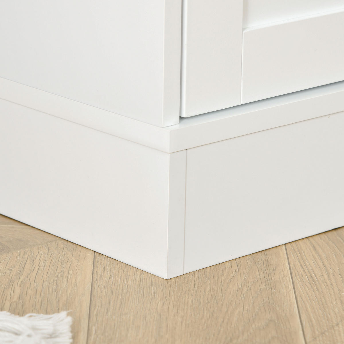 BÜCHERREGAL DE-09796 mit Glas-Türen und 2 Regalen Weiß - Weiß, Holzwerkstoff (40/178.5/76cm) - ComfortXL