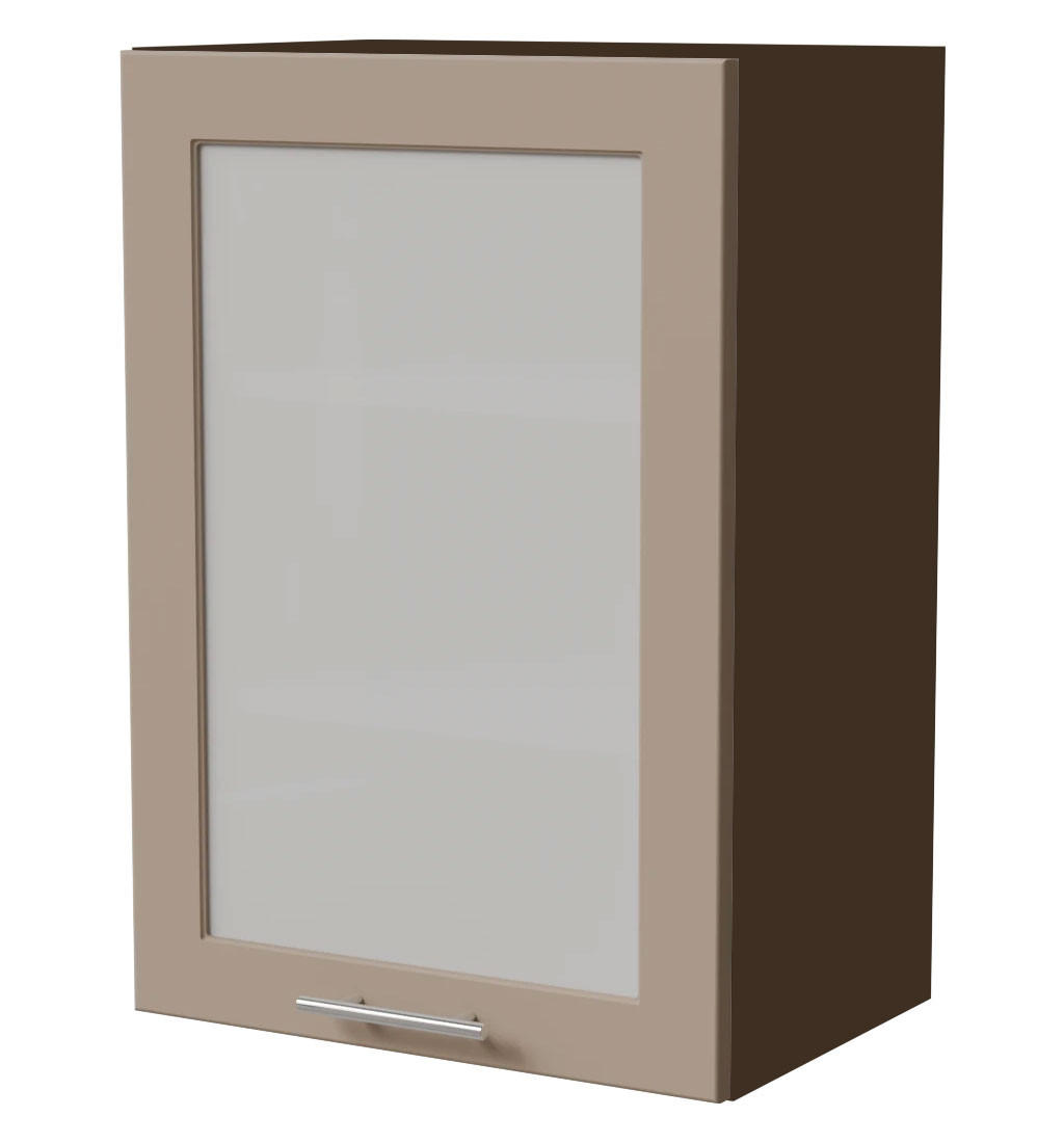 KÜCHENHÄNGESCHRANK Brerra W2S/50 Lava / RAL 1019 graubeige Matt 50 / 32,5 / 72cm - Dunkelgrau/Graubraun, Holz/Holzwerkstoff (50/72/32.5cm) - Feldmann-Wohnen