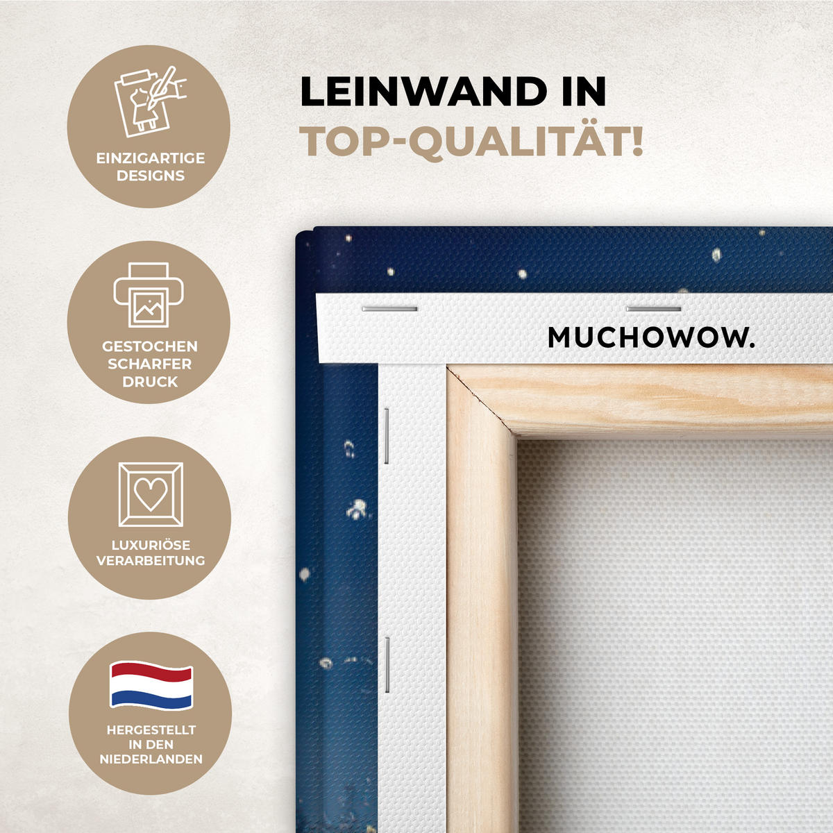 LEINWANDBILD Zug - Weihnachten - Schnee - Weihnachtszug 80x120 cm - Anthrazit, Textil (80/120cm) - MuchoWow