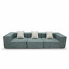 SOFA Pure 3-Sitzer - Salbei Weiß - Salbeigrün, Textil (300/62/100cm) - COCO Living