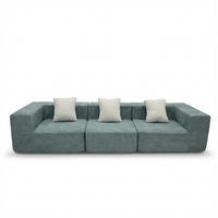 SOFA Pure 3-Sitzer - Salbei Weiß - Salbeigrün, Textil (300/62/100cm) - COCO Living