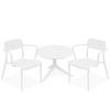 GARTENMÖBEL-SET GALIO, 3-tlg - Weiß, Kunststoff - KONSIMO®