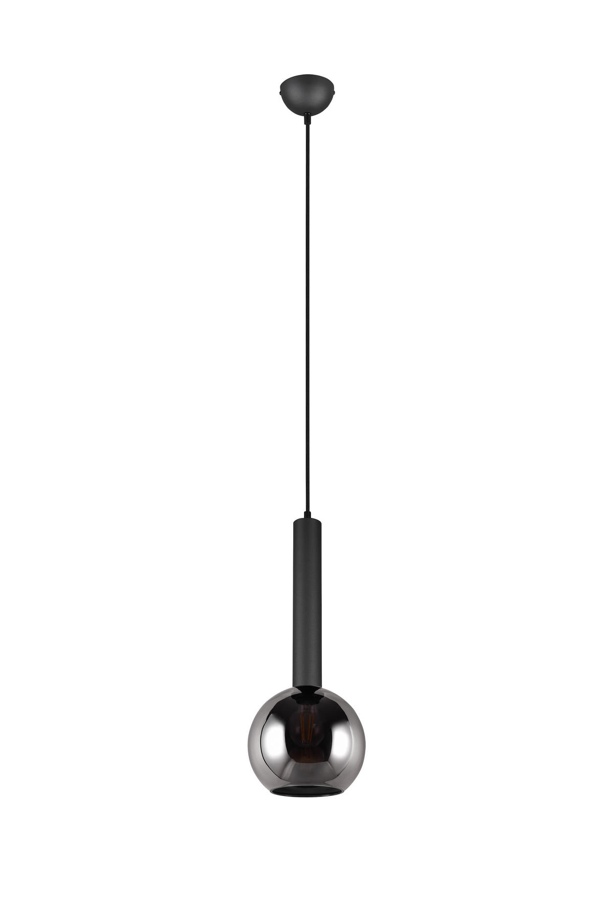 HÄNGELAMPE CLAYTON - Schwarz - 20/20/150 cm - Schwarz, Metall (20/20/150cm) - Trio Leuchten