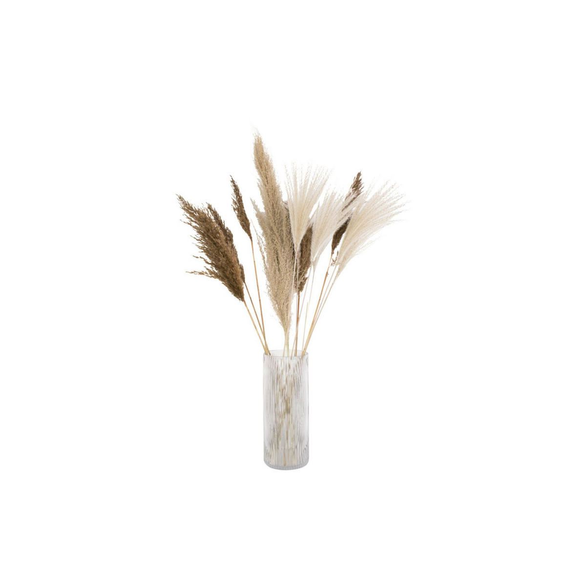 VASE Allure Straight Grau 12/12/30 cm - Grau, Glas (12/30cm) - Present Time