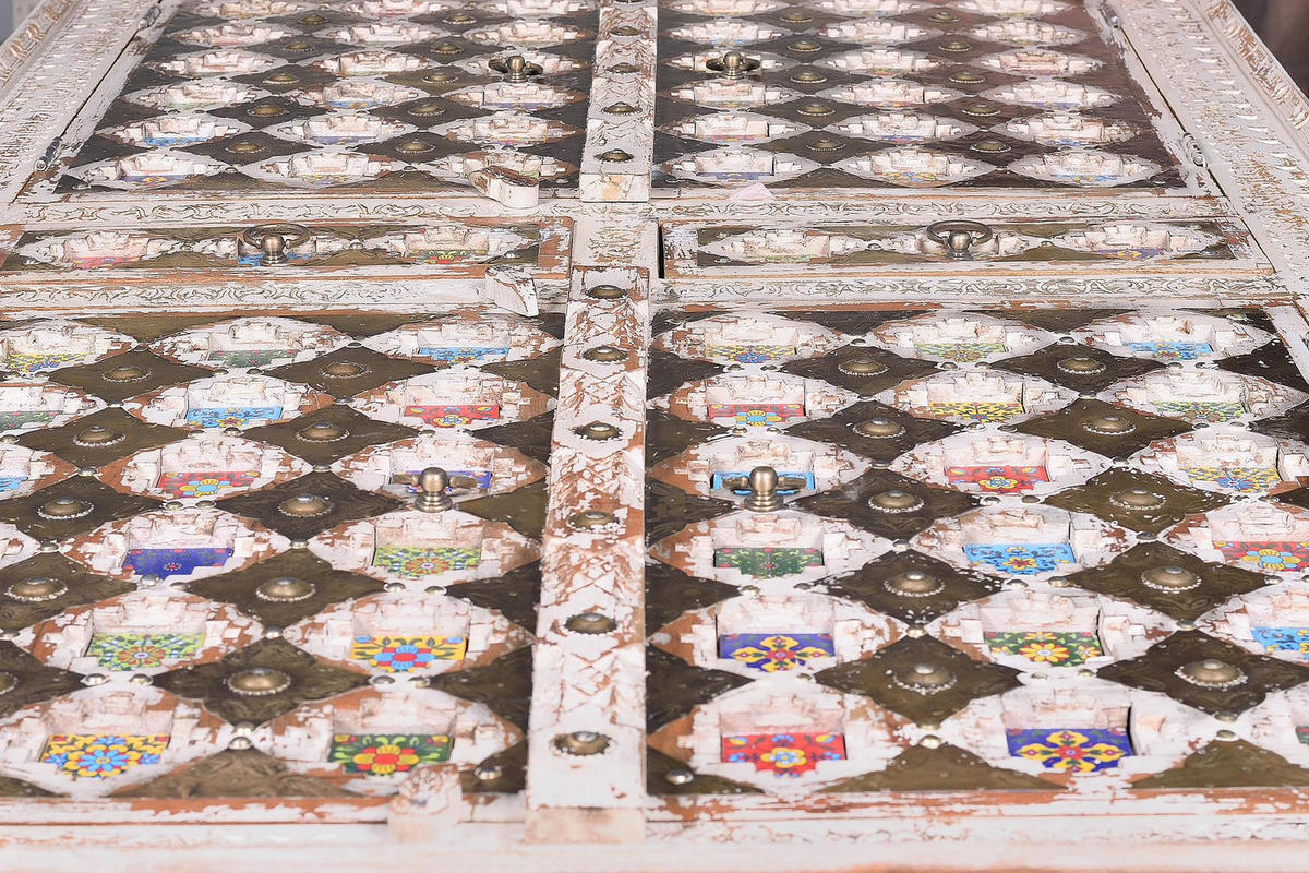 HIGHBOARD aus Mangoholz - Perlmutt, Holz (40/185/100cm) - Giner y Colomer