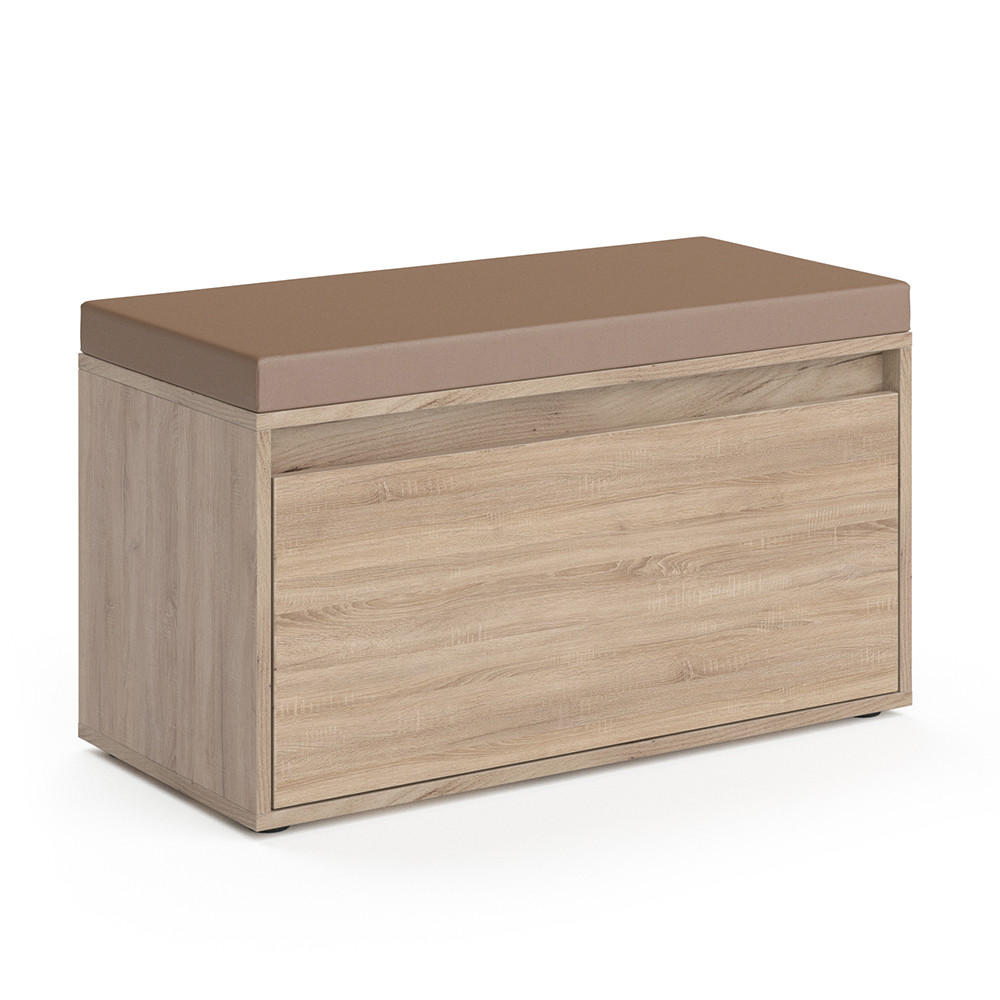 BOTNÍK S LAVICÍ Iker Sonoma - Sonoma dub, kompozitní dřevo (80/45/39cm) - Vicco