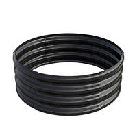 HOCHBEET 81.5/81.5/13 cm Schwarz - Schwarz, Metall (80/30/80cm) - Oxeza