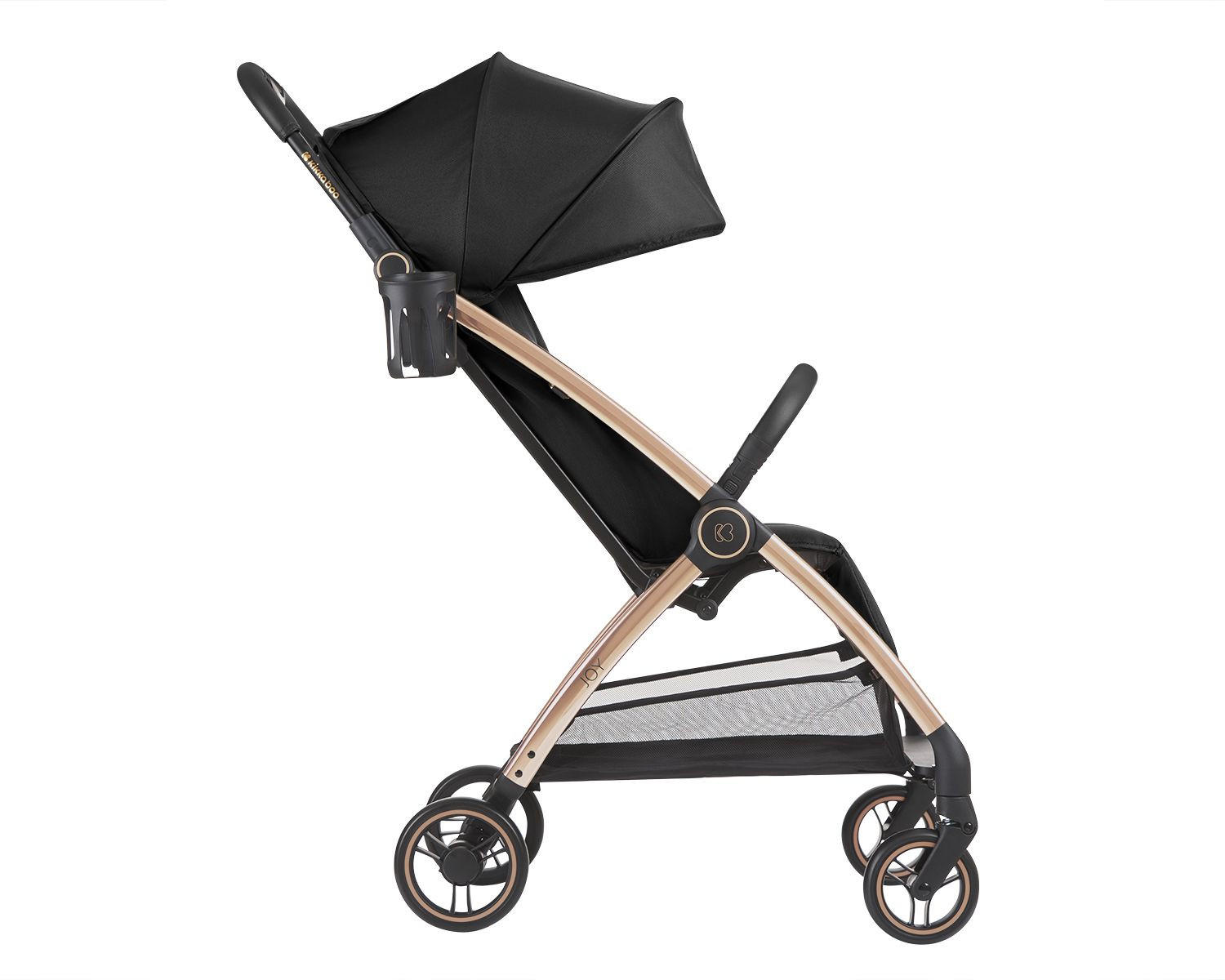BUGGY Joy schwarz bis 22 kg, Rückenlehne verstellbar, faltbar - Schwarz, Metall (68/46/105cm) - Kikka boo