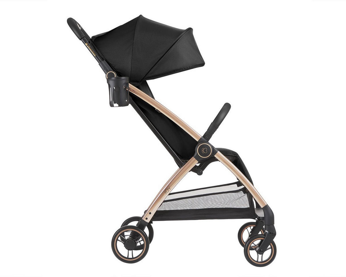 BUGGY Joy schwarz bis 22 kg, Rückenlehne verstellbar, faltbar - Schwarz, Metall (68/46/105cm) - Kikka boo