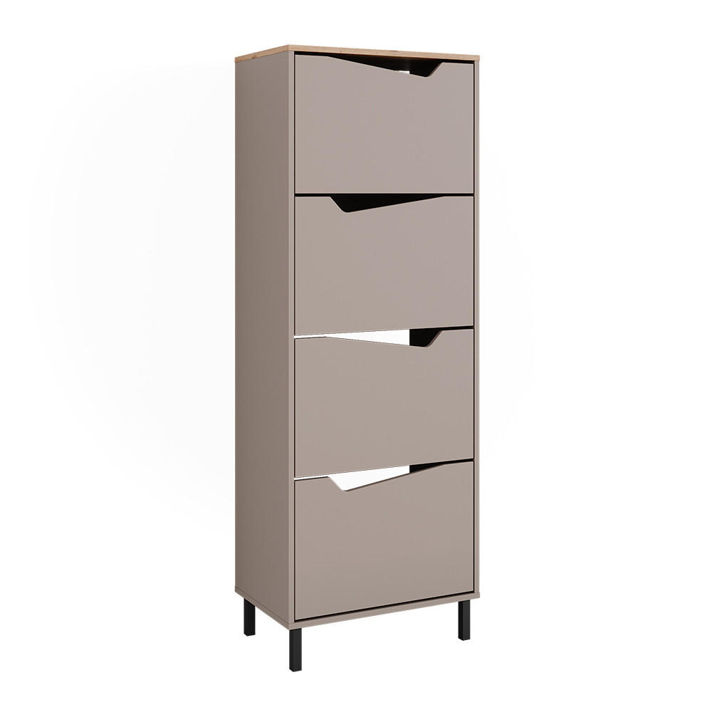 Vicco BOTNÍK NA BOTY Marelle Béžový dub/Artisan 60 x 167.4 cm se 4 přihrádkami
