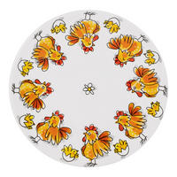 TELLER Osterhühner in Bunt - 22cm - Multicolor, Keramik (21.8/21.8/2.5cm) - Blond Amsterdam