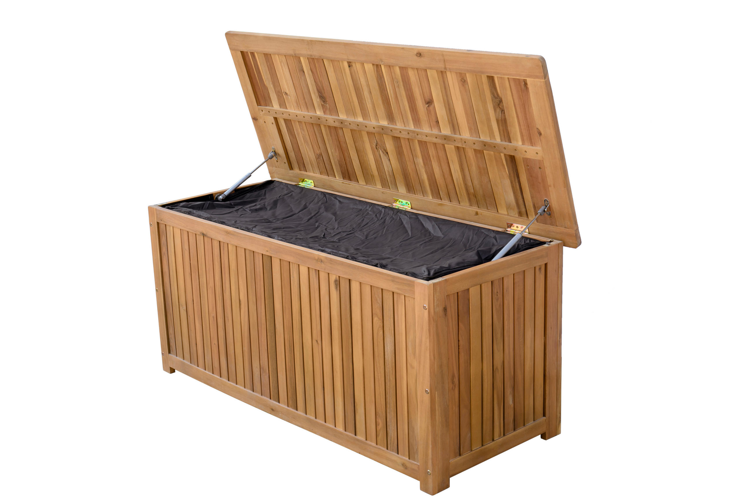 KISSENTRUHE Stow - Braun, Holz (133/58/55cm)