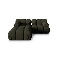 SOFA modular Bellis aus 3D-Stoff Amazonasgrün 3 Sitzplätze - Waldgrün, Textil (188/70/188cm) - Micadoni