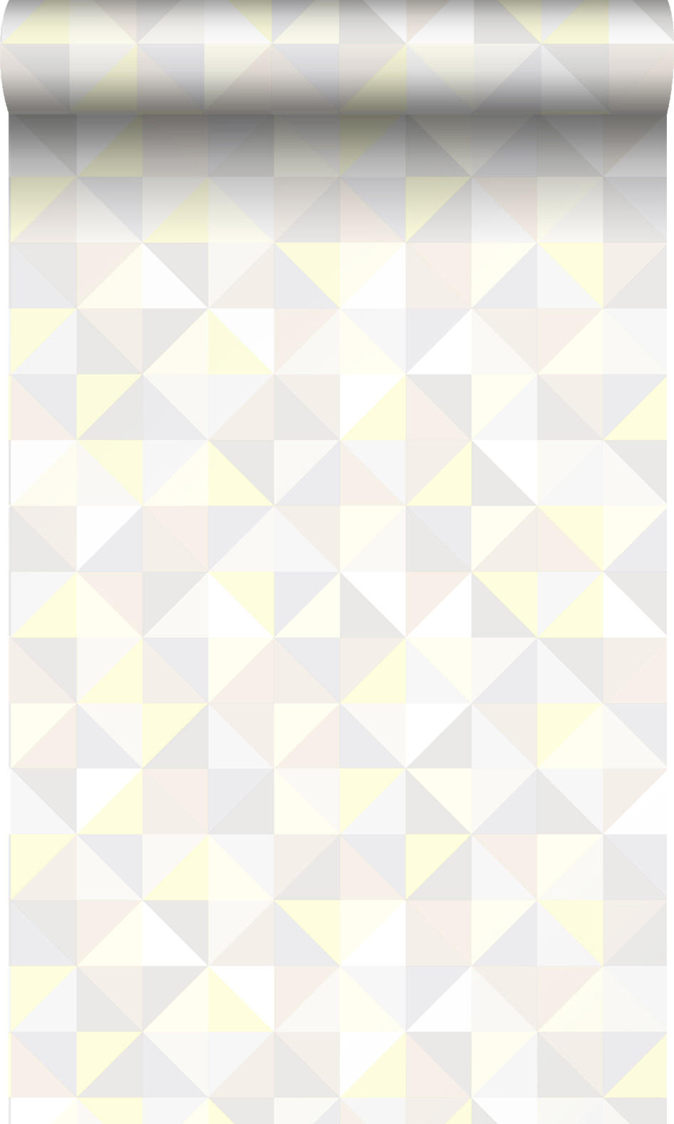 TAPETE Dreiecke 53 cm x 10.05 m - Beige, Papier (53/1000cm) - Origin Wallcoverings