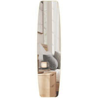 WANDSPIEGEL DE-14363 oval in Langform mit Goldrahmen Gold - Goldfarben, Glas (160/3/40cm) - ComfortXL