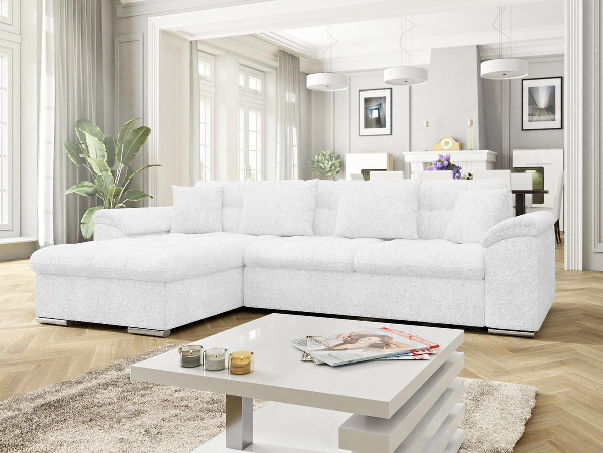 ECKSOFA Diana, Seite: Links - Champagner, Holz/Textil (280/160cm) - MIRJAN24