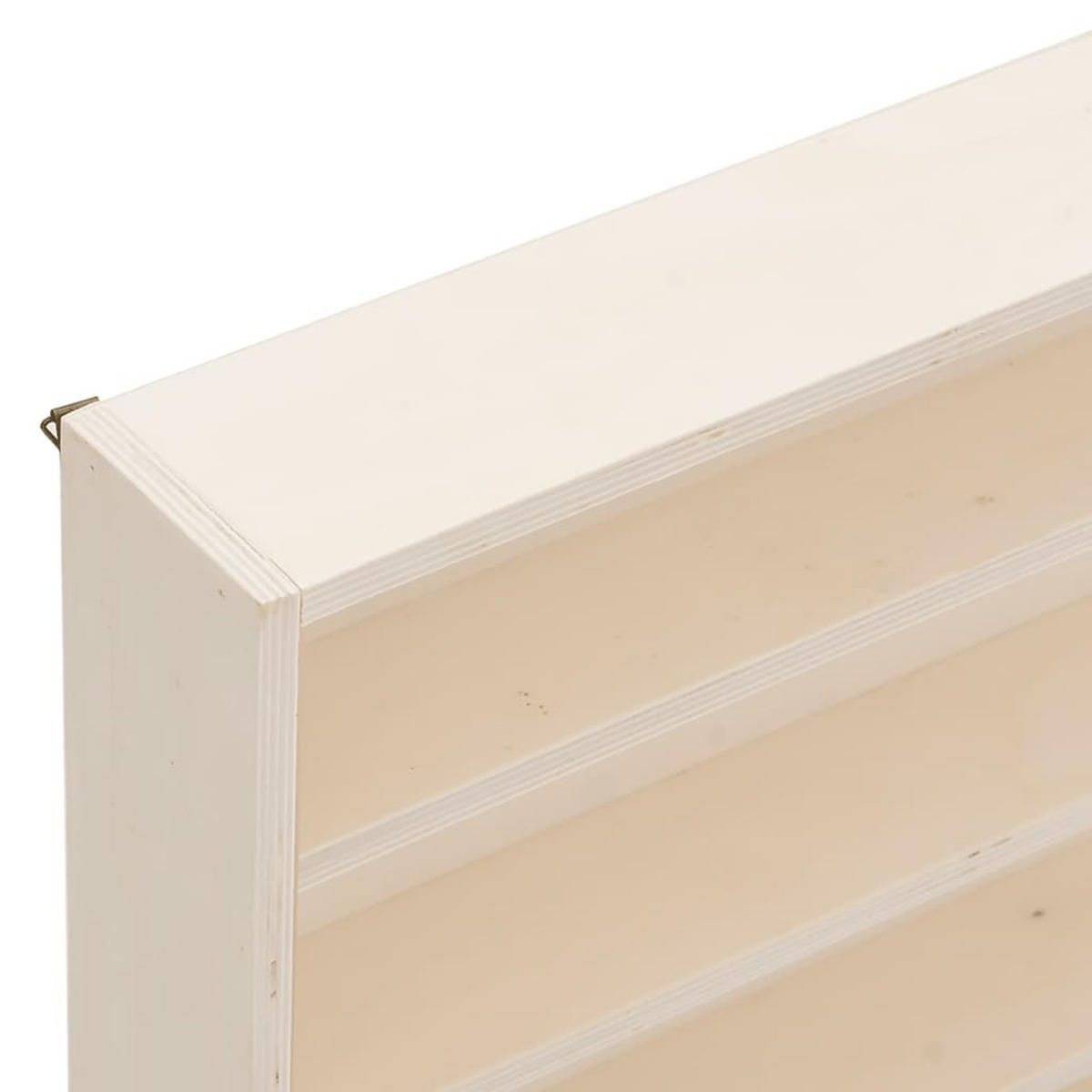 WANDSCHRANK mit PET Türen 80/8,5/37 cm aus Massivholz Kiefer Max. Belastbarkeit 20 KG - Braun, Holz (80/37/8.5cm) - vidaXL