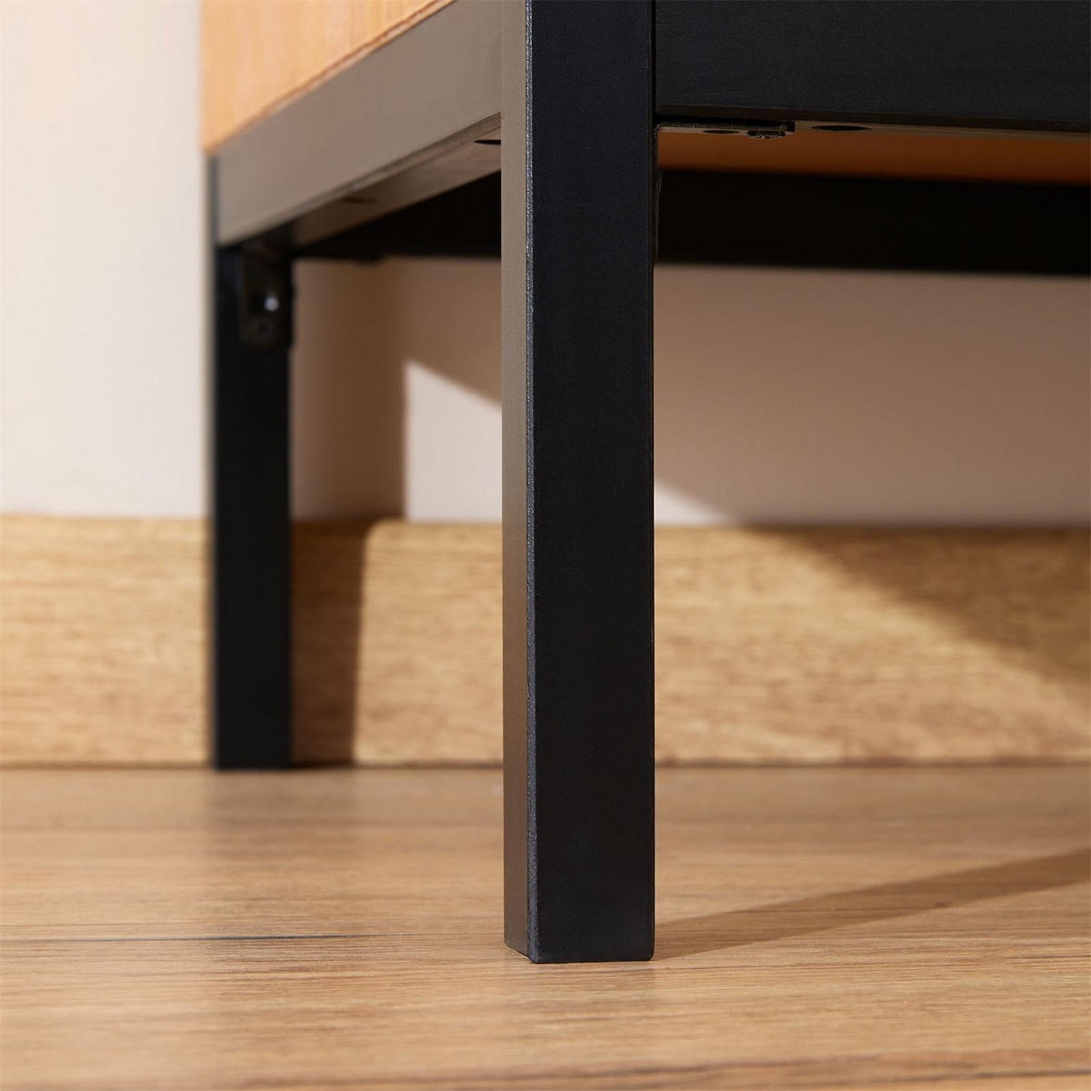 LOWBOARD SELMA - Hellbraun, Holz (98/47/47cm) - IDIMEX