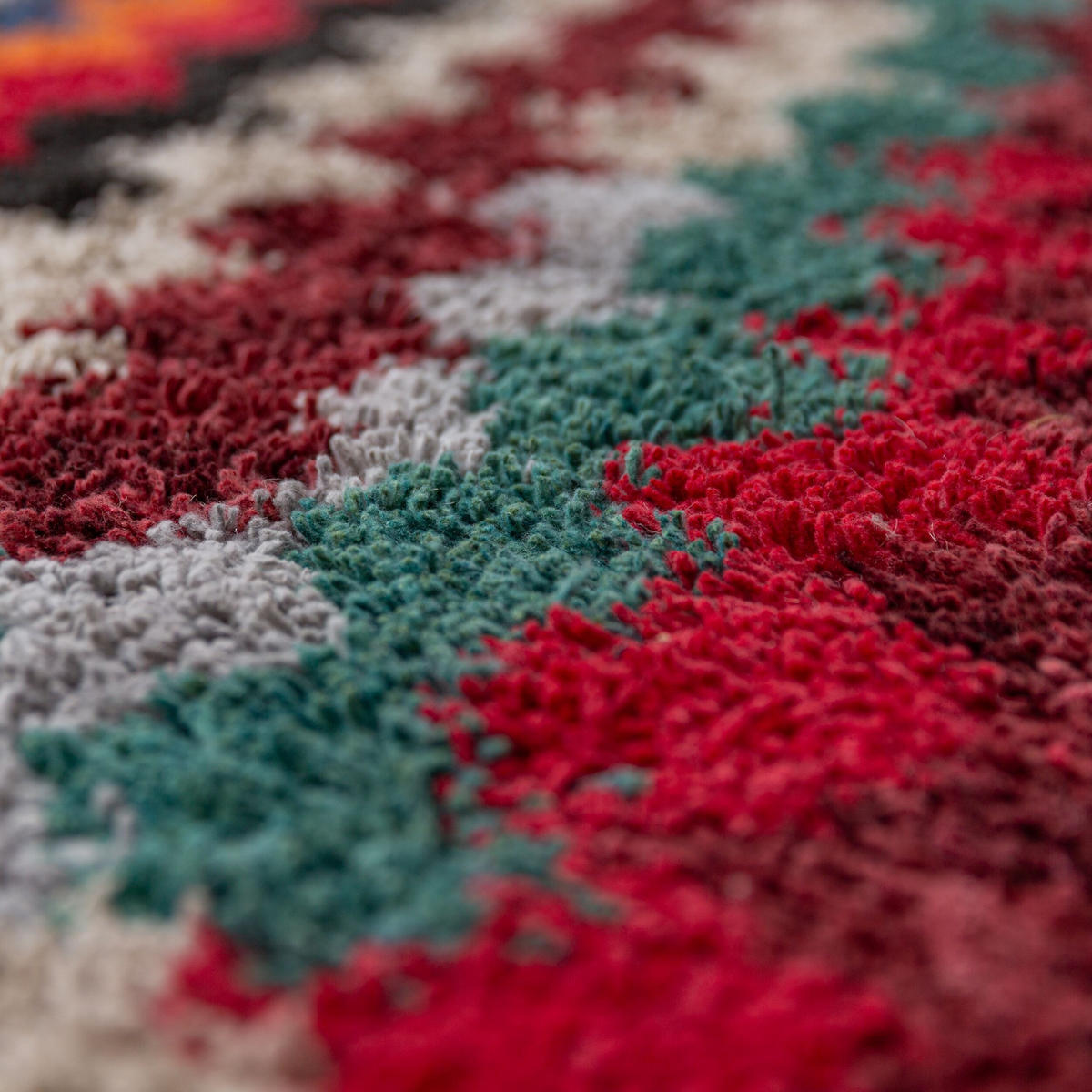 TEPPICH Hochflor mit Fransen TAFRAUT in Bunt, im Berber-Stil, aus Polyester, 200 x 300 cm - Multicolor, Textil (300/200cm) - KADIMA DESIGN