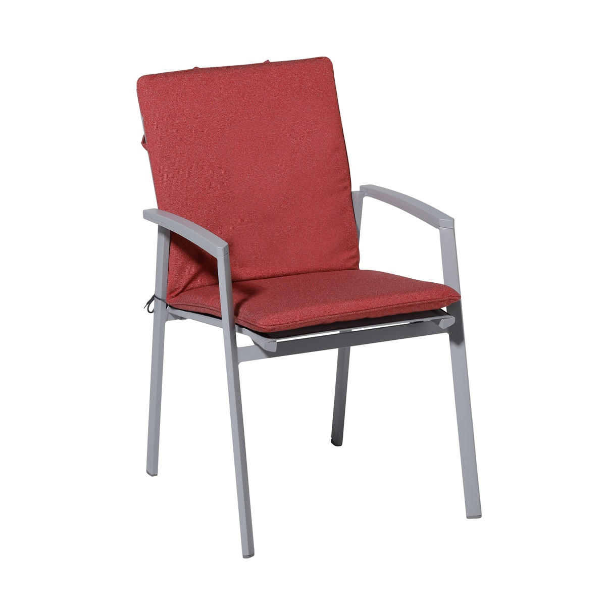 GARTENSTUHLKISSEN Manchester 97/49 cm 4er-Set - Rot, Textil (49/6/97cm) - Madison