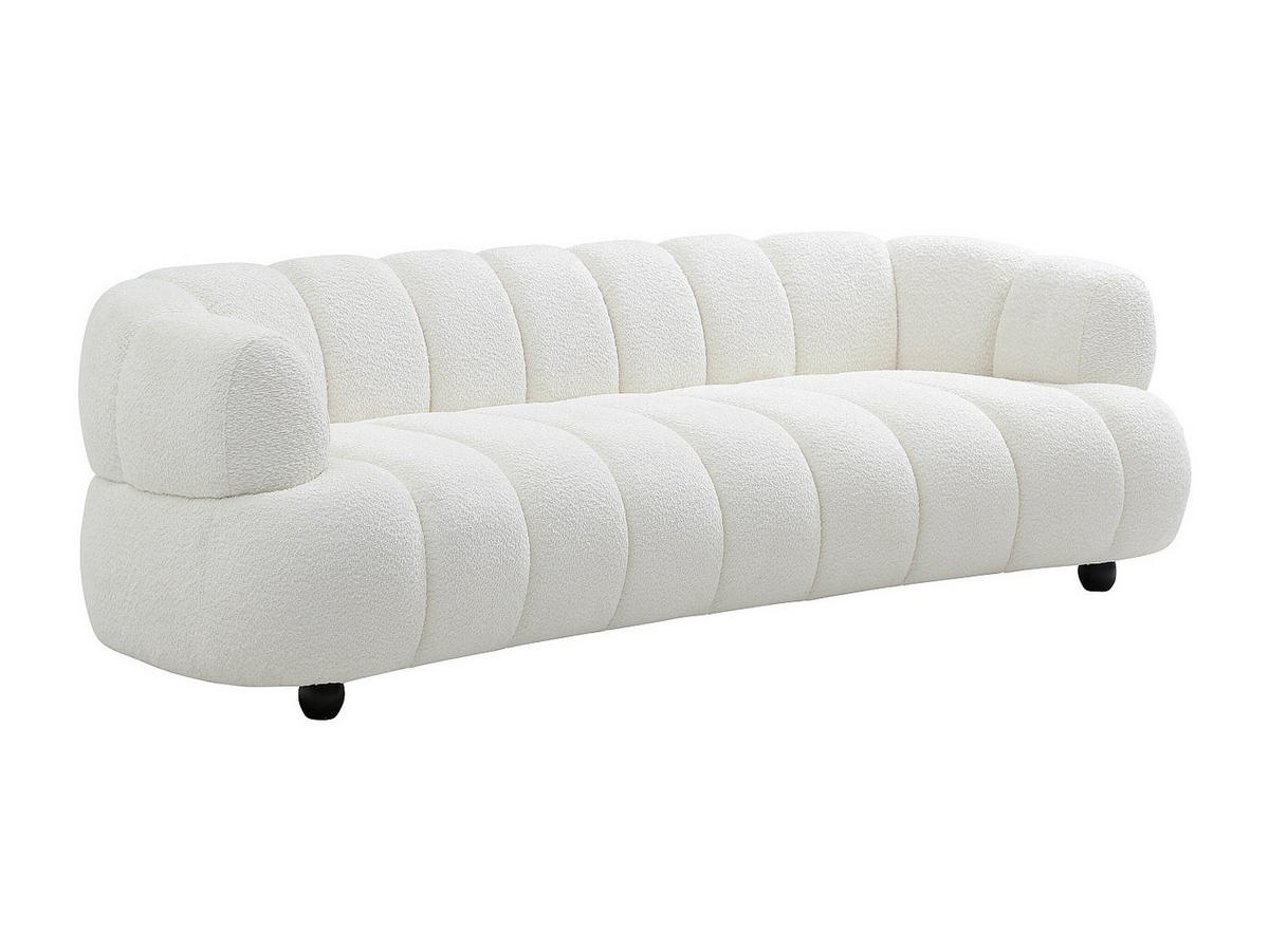 SOFA - 4 Personen - stoff - gebrochenes weiß Coliani - Weiß, Holz/Textil (250/73/94cm) - Vente-Unique
