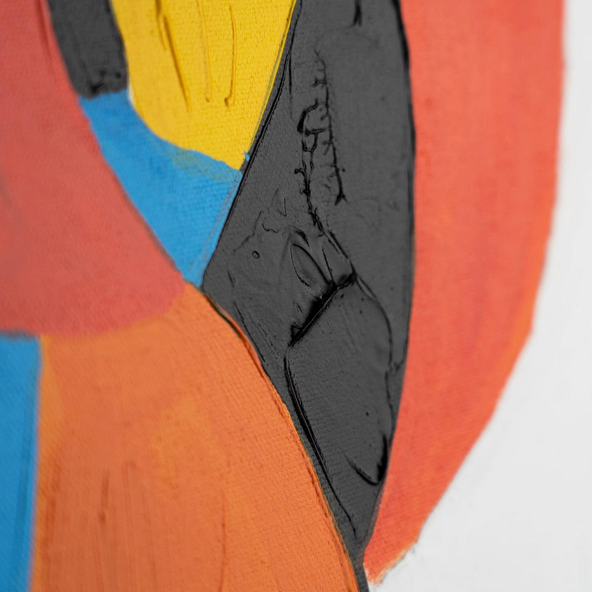 GEMÄLDE Ausdrucksform Schattenfugenrahmen Weiß 60x40 cm - Weiß, Holz (60/40cm) - YS-art gallery