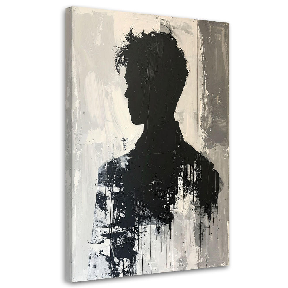Feeby Leinwandbild, Grau 60x90 cm