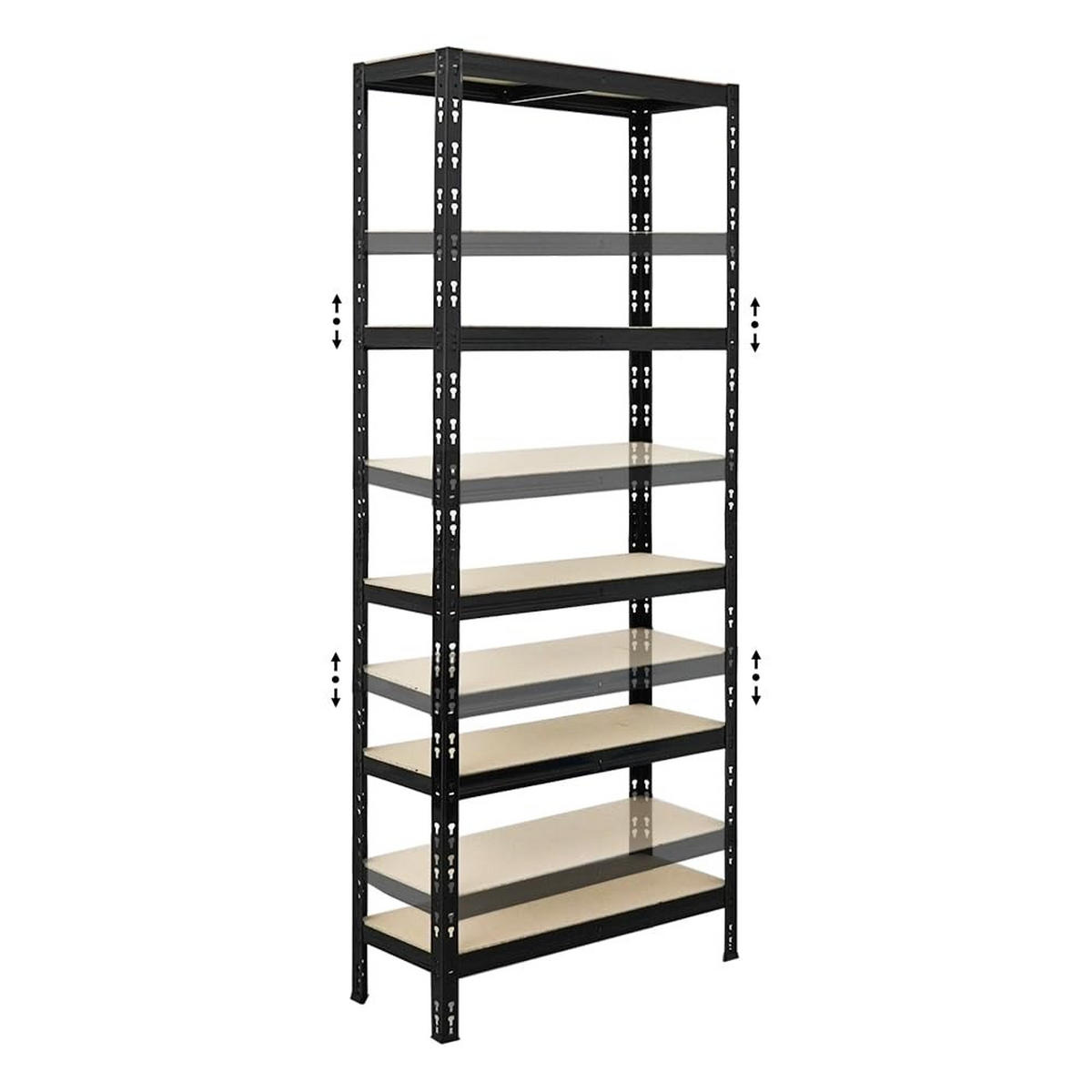 SCHWERLASTREGAL Apollo 2er-Set mit 2x 180x75x30 cm Fachlast 175 kg Schwarz - Schwarz, Metall (150/180/30cm) - PROREGAL