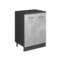 SKRINKA DO PODKROVIA Rion betón 60 x 81.6 cm bez sklonu s 2 dverami - sivá, kompozitné drevo (60/83.8/46cm) - Vicco