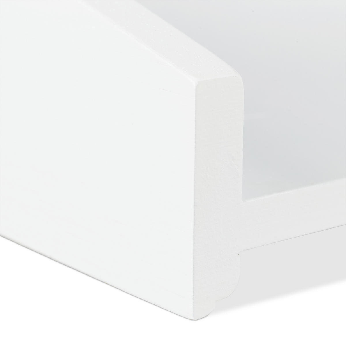 ZÁSOBNÍK na listy - biela, drevo (25/6/33cm) - Relaxdays