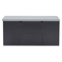 COUCHTISCH Grau 100/51/47 cm höhenverstellbar mit Stauraum - Grau, Holzwerkstoff (51/100/47cm) - PANGIVO