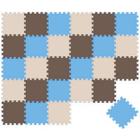 SPIELMATTE ab Null - 270/90 cm Puzzlematte Beige - Multicolor, Kunststoff (30/30cm) - Littletom