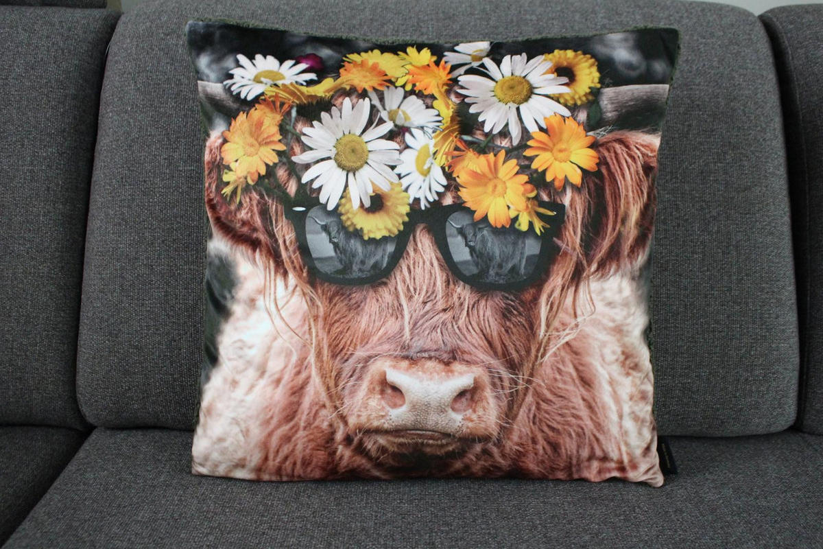 KISSENHÜLLE EL TORO - Multicolor, Textil (45/45cm) - Yve! decoration