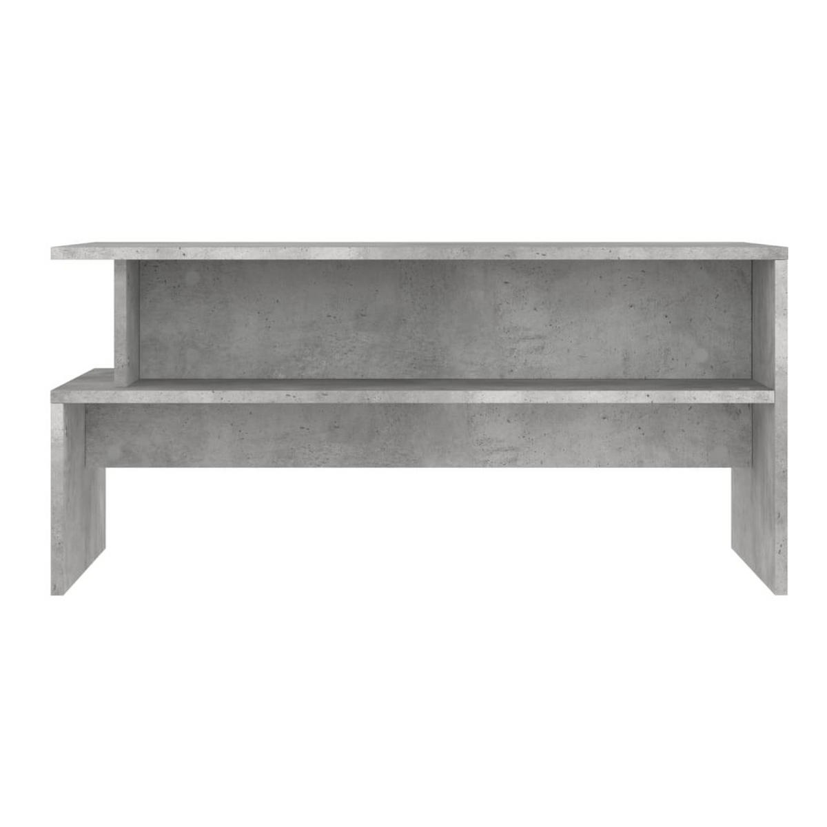 COUCHTISCH Betongrau 90x55x42,5 cm Holzwerkstoff - Grau, Holzwerkstoff (55/90/42.5cm) - furnicato