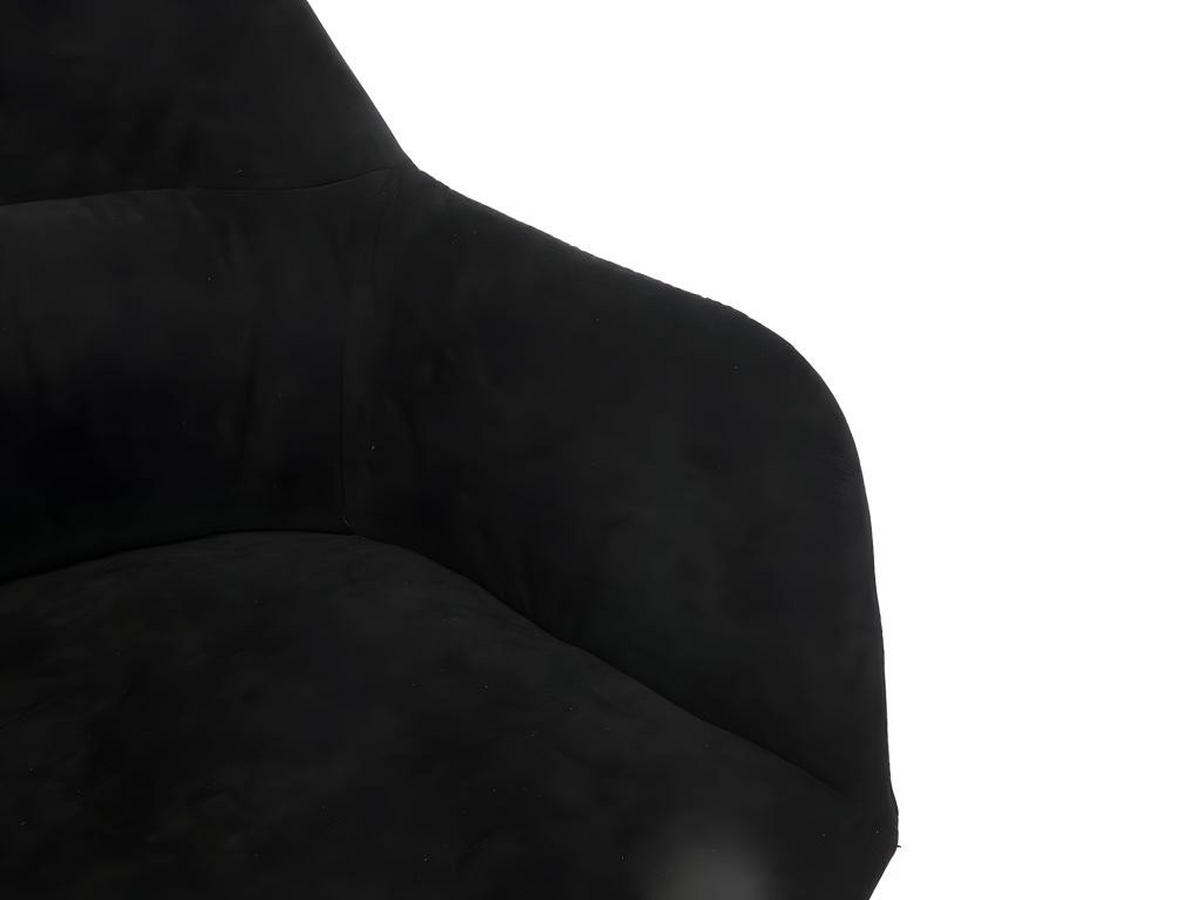 STUHL 6er-Set - Stoff & Metall - Schwarz - HEKA - Schwarz, Textil (61/78/59.5cm) - Vente-Unique