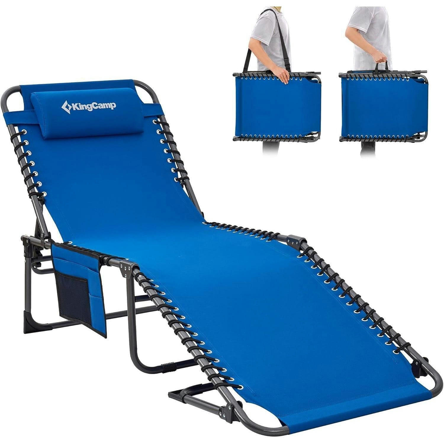 XXXLutz Sonnenliege Blau 59x34x190 cm