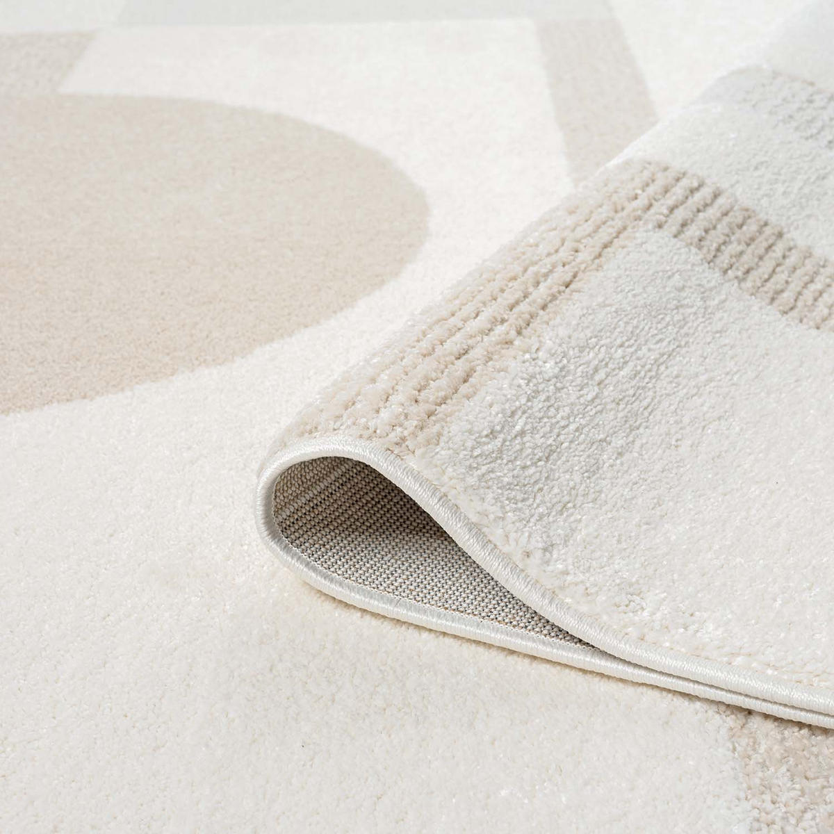 KURZFLOR-TEPPICH Lounge 9992 Creme 80x150 cm - Creme, Textil (80/150cm) - carpet city
