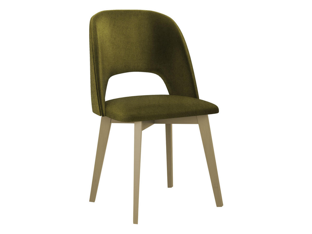 STUHL Monti 4, Holzfarbe: Sonoma - Eichefarben/Grün, Holz (48/83/54cm) - MIRJAN24