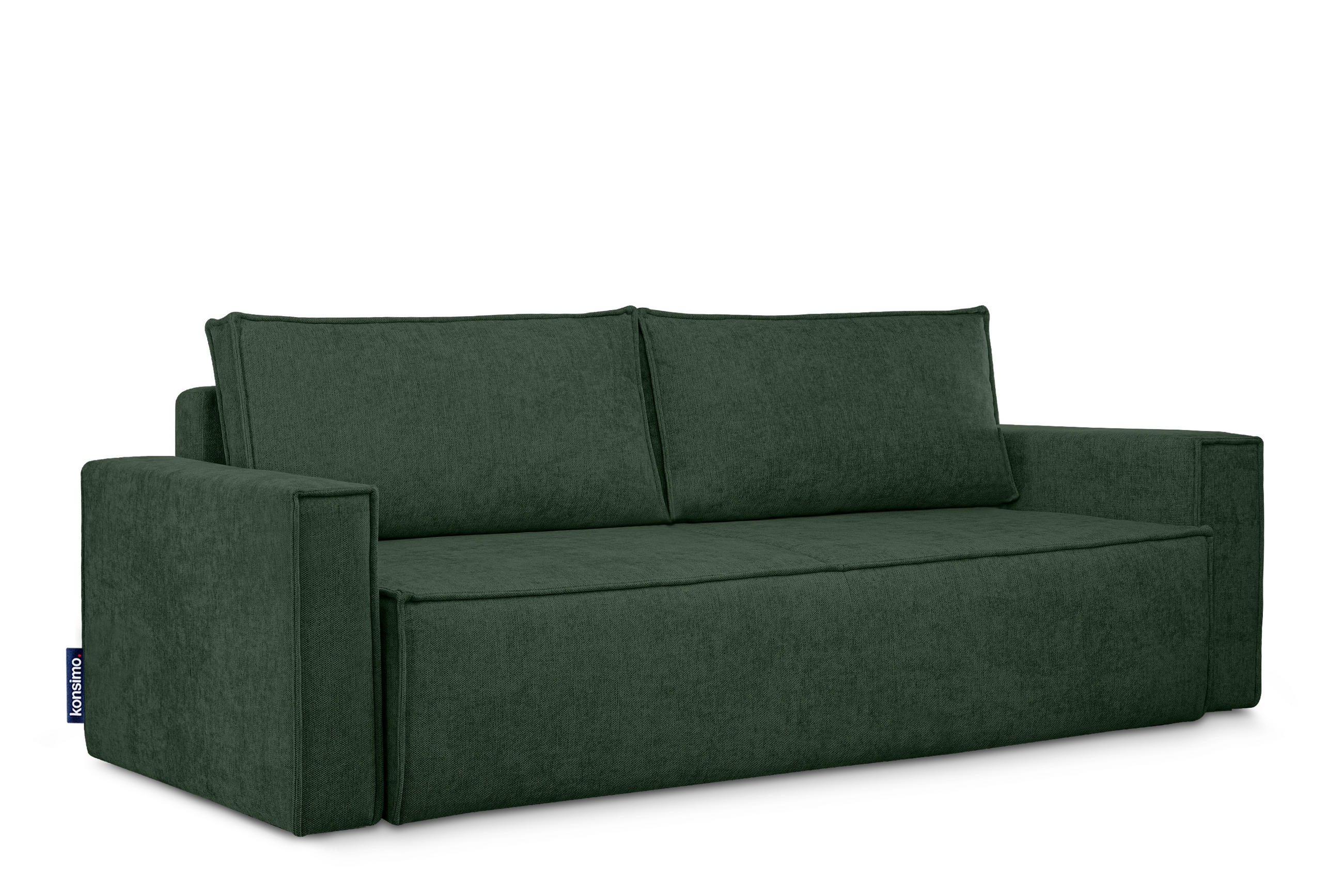 3-SITZER-SOFA NAPI II mit Schlaffunktion, grün - Grün, Textil (228/89/101cm) - KONSIMO®
